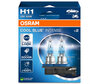 Par de bombillas Osram H11 Cool blue Intense Next Gen con efecto LED 5000K