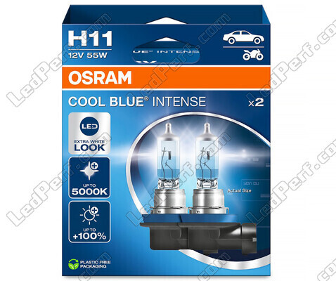 Par de bombillas Osram H11 Cool blue Intense Next Gen con efecto LED 5000K