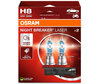 Pack de 2 bombillas H8 Osram Night Breaker Laser +150% - 64212NL-2HB